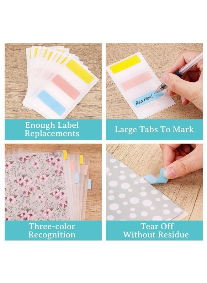 10 حقائب منظمة للملفات مقاومة للماء، مع 60 علامة فهرسة لاصقة، ومجلدات ملفات شفافة مقاس 12.6 بوصة × 13 بوصة، مناسبة لتنظيم اللوازم المدرسية والمكتبية. - Image 3